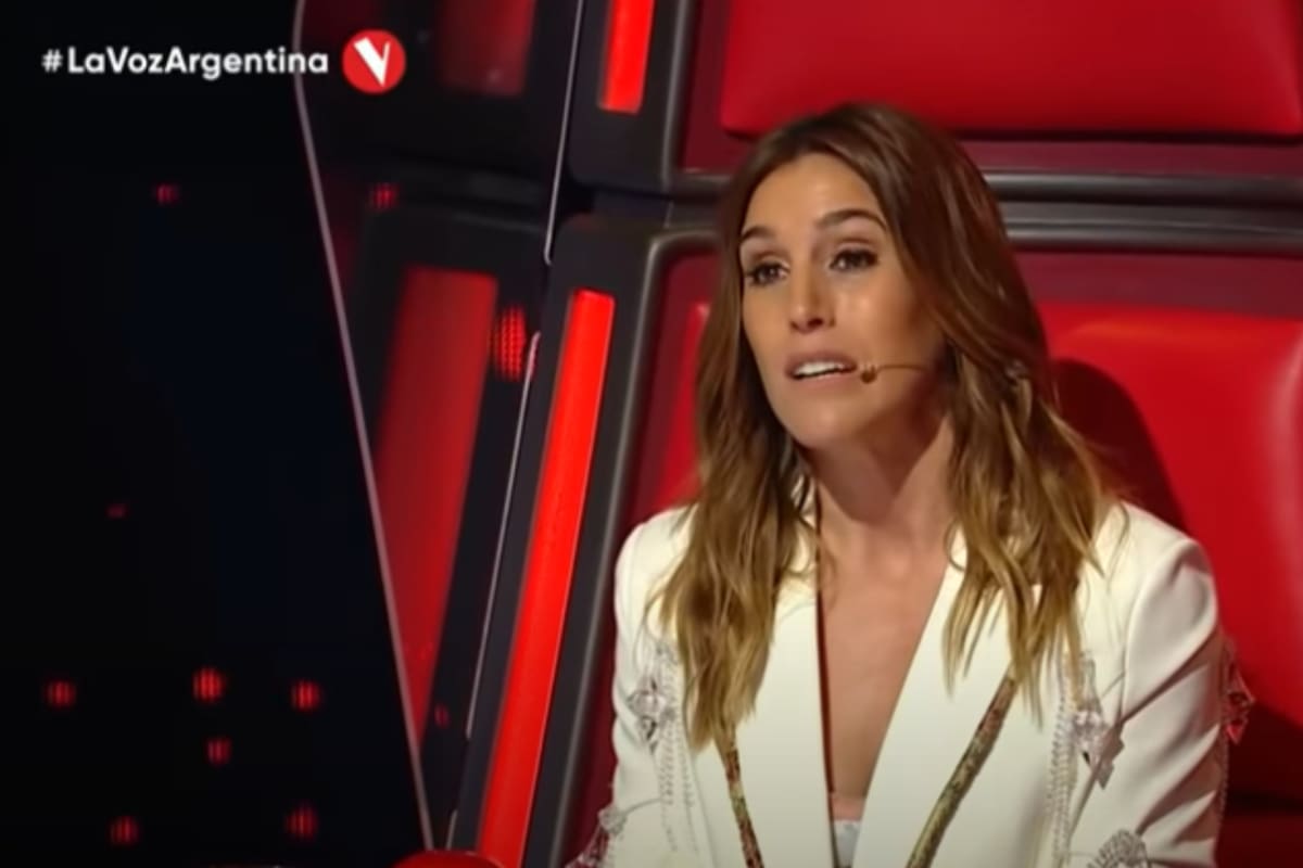 Soledad Pastorutti, emocionada durante la performance de una participante en La Voz