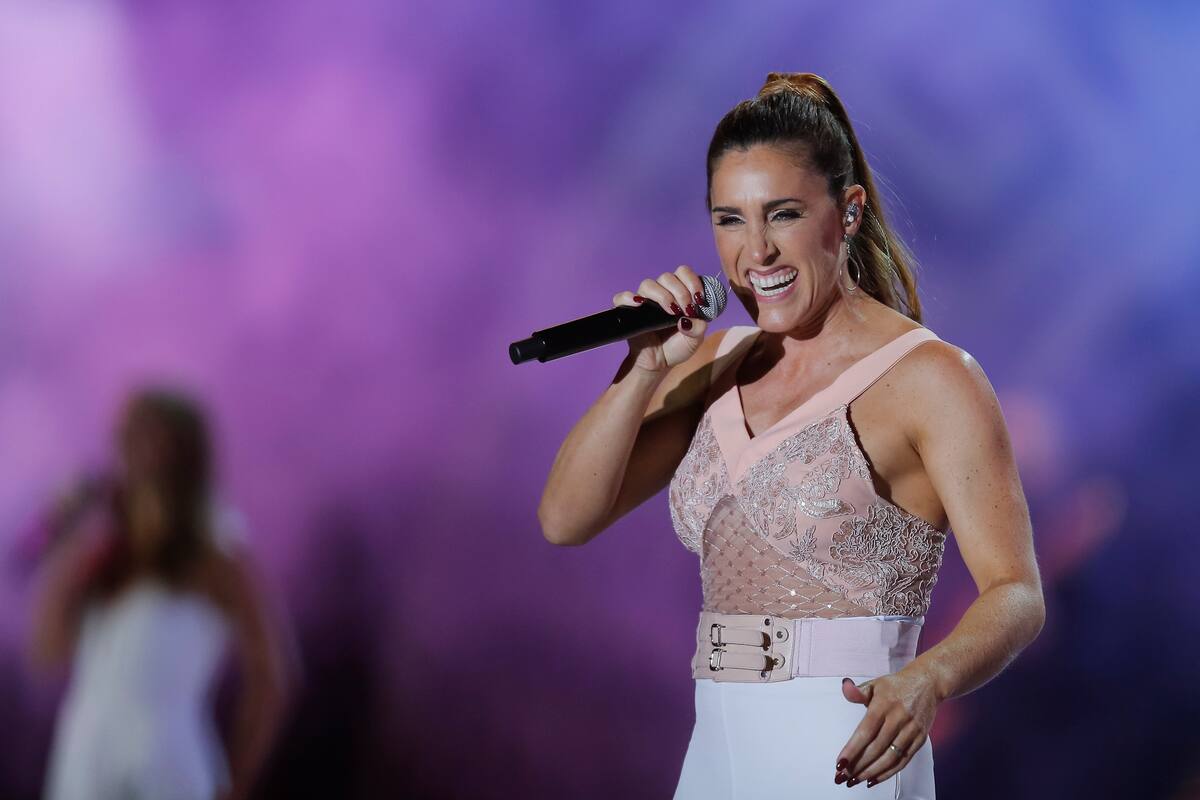 Soledad Pastorutti en su presentación en el festival