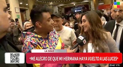 Soledad Pastorutti habló de la situación actual de su hermana, quien hace un mes anunció su separación (Foto: Captura TV)