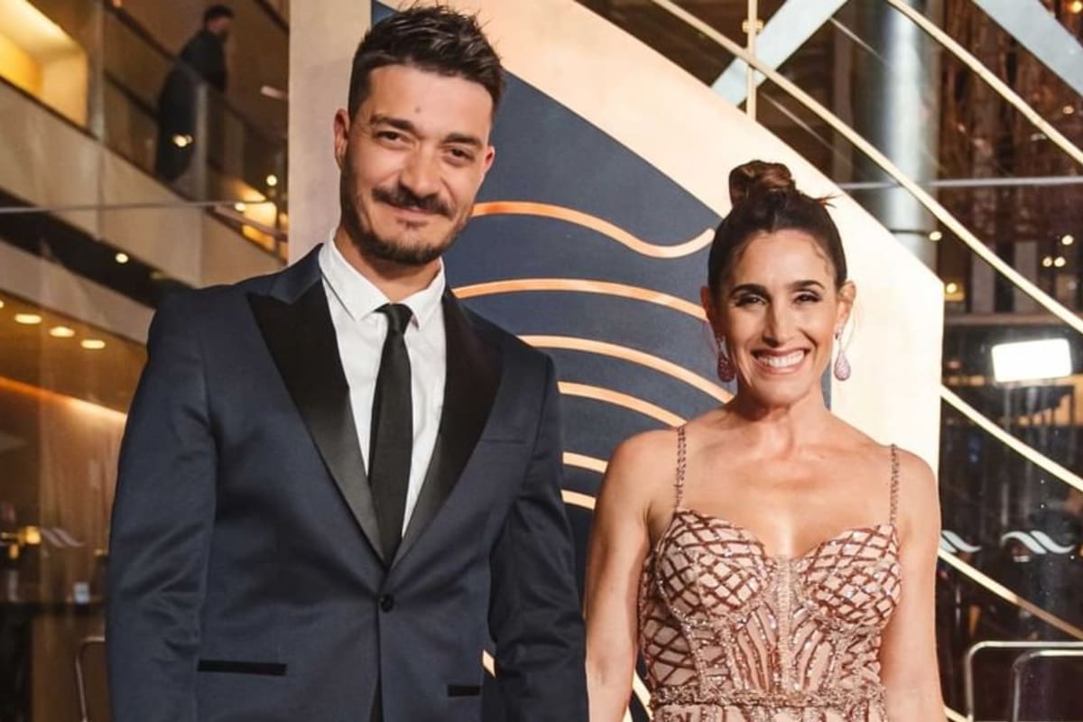 Soledad Pastorutti y Jeremías Audoglio en la gala de los Martín Fierro 2022