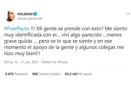 Soledad reveló que ella experimentó una situación similar