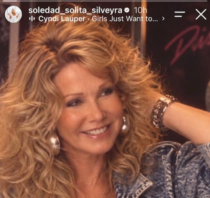 Soledad Silveyra usó el filtro de los '80