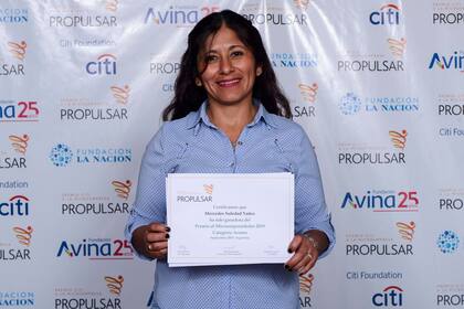Soledad usará el dinero del premio Propulsar para terminar de hacer refacciones en su casa y comprar lo necesario para seguir creciendo con su emprendimiento