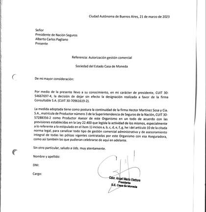 Solicitud de la Casa de la Moneda