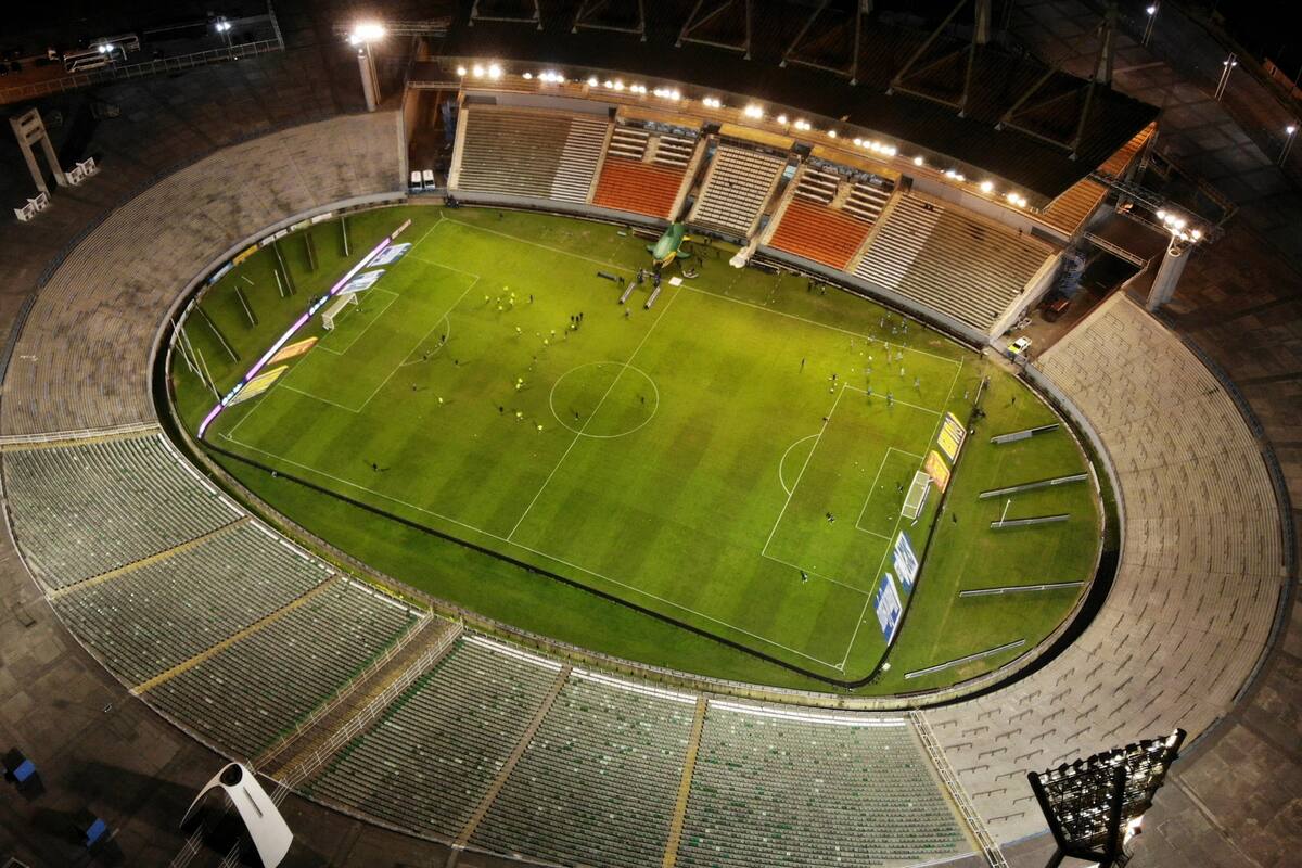 Solitario: así se vio el José María Minella durante el cotejo entre Aldosivi y Racing