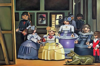 "Las meninas", de Velázquez, obra maestra del pintor del Siglo de Oro español, también tiene su versión en Playmobil