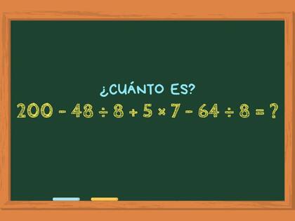 Solo el 5% de los usuarios puede resolver este ejercicio matemático en un minuto