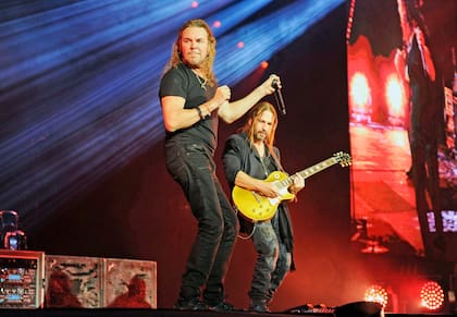 "Solo me falta ponerme a hacer música para todos ustedes", dijo el cantante de Maná cuando LA NACION le preguntó qué le faltaba