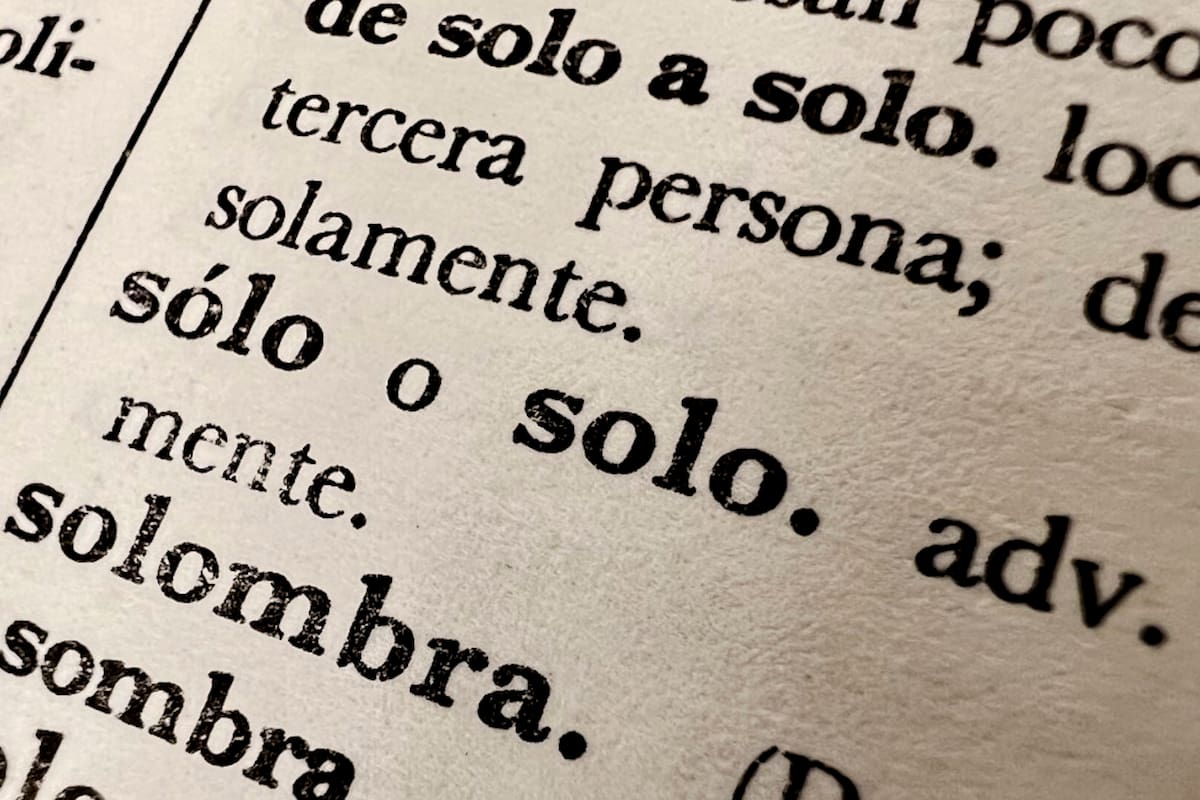 Solo o sólo es correcto en caso de que quien escribe perciba ambigüedad