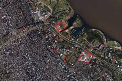 Solo un kilómetro separa al predio del estadio Monumental