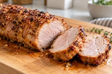 Solomillo de cerdo con marinada de yogur