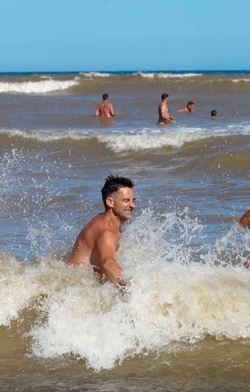 Son casi 100 metros de playa los que ofrece este balneario creado en 2001