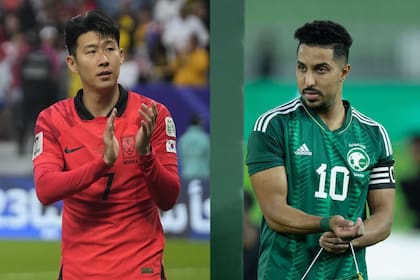 Son Heung-Min y Salem Al-Dawsari, figuras de Corea del Sur y Arabia Saudita, se enfrentarán en octavos de final de la copa