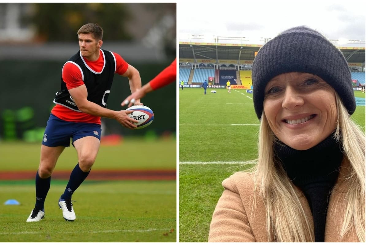 Sonja McLaughlan sufrió abuso por las preguntas que le hizo a Owen Farrell. Crédito: Instagram