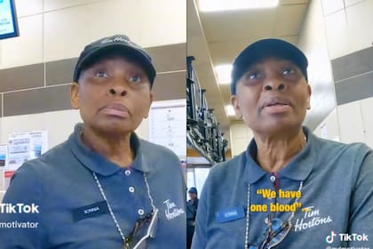 Sonnia entregó la pieza de pan y la bebida a Zachery con una última petición para el influencer