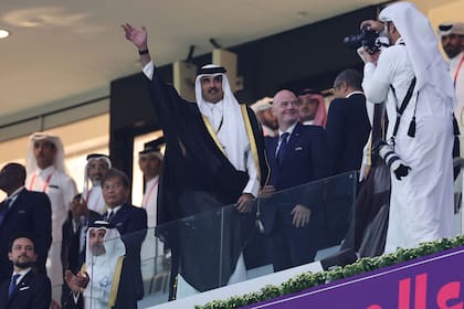 Sonríen el emir Al-Thani e Infantino: Qatar 2022 fue todo un éxito para el país organizador y para la entidad dueña de la Copa del Mundo.