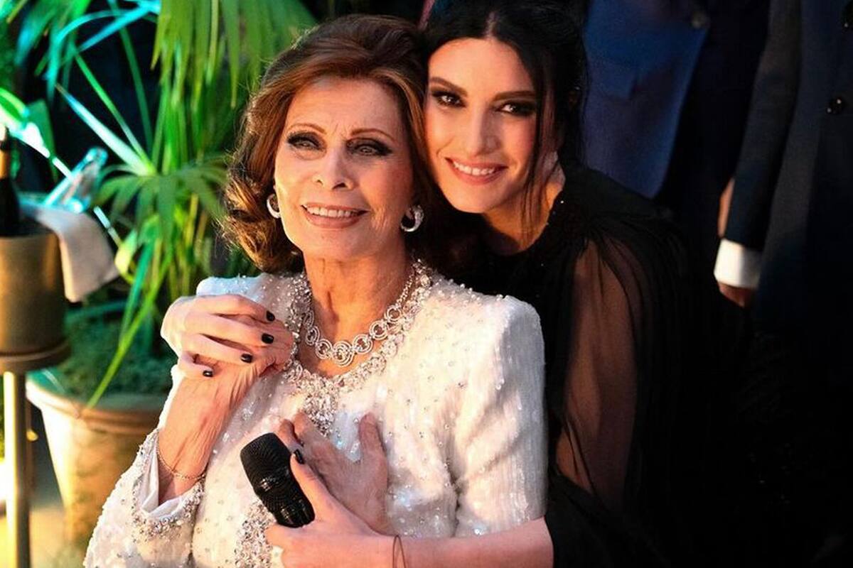 Sophia Loren y Laura Pausini