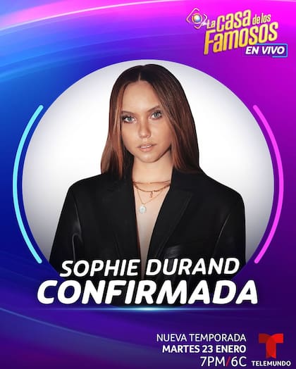 Sophie Durand, ex Lemongrass, concursará por el premio de La casa de los famosos 4