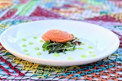 Sorbete de gazpacho