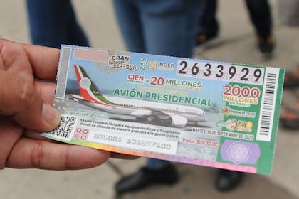 Sorteo del avión presidencial de México.