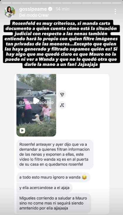 Sospechan que Wanda Nara fue la que filtró el material a la prensa