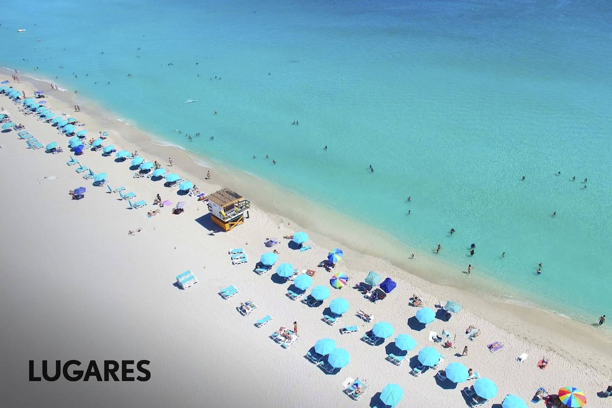 El glamour de las playas de Miami.