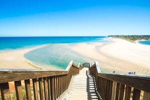Southport Beach, a 30 km de Adelaida.