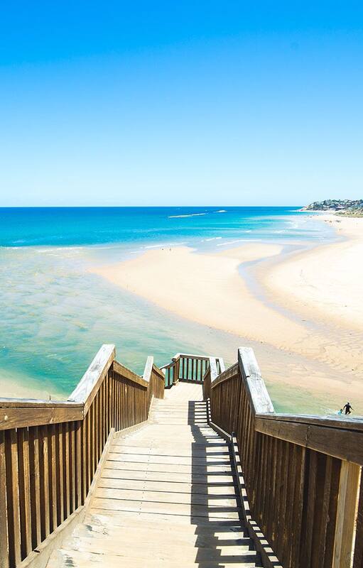 Southport Beach, a 30 km de Adelaida.