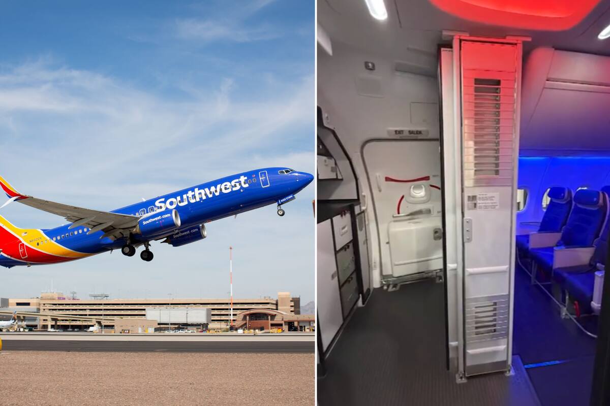 Southwest Airlines es la primera aerolínea en implementar la barrera secundaria de cabina en un avión para proteger a los pilotos