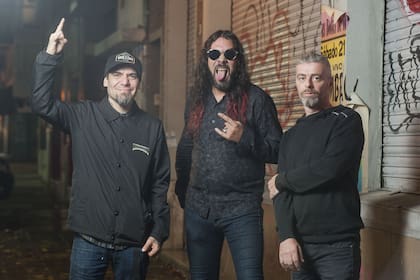 SP-Heavy Metal. Buenos Aires. 08-05-2018 En la foto: Claudio Oconor, Gustavo Rowek y Marcelo Corvalan