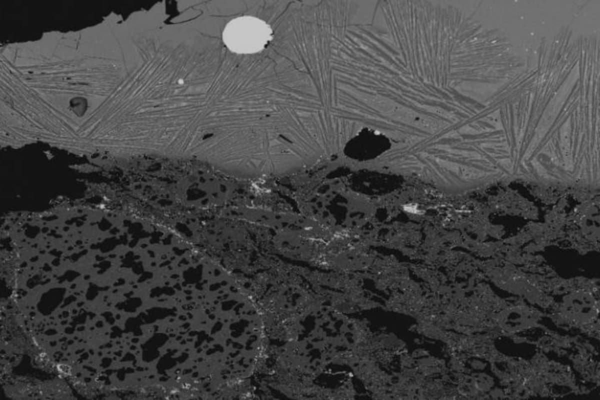 specto microópico del acero de cromo