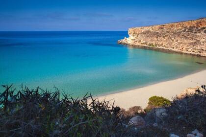 Spiaggia dei Conigli, en Sicilia
