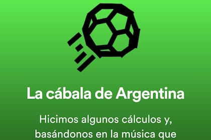 Spotify eligió una canción especial que considera la cábala de nuestro país frente al Mundial