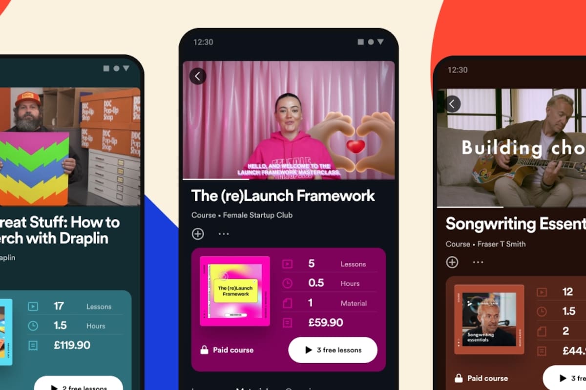 Spotify incursiona en los cursos online dentro de su plataforma