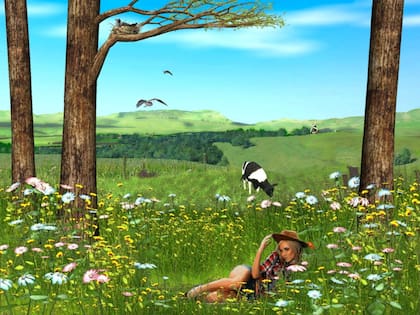 Spring Valle_ber_girls, Petra Cortright, animación, 2012