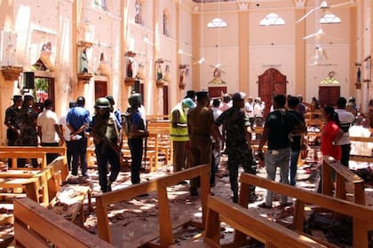 La iglesia de San Sebastián, en la ciudad de Negombo, fue una de las atacadas