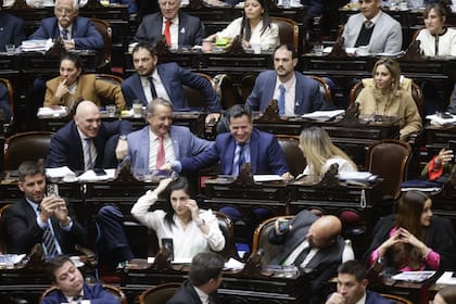 Ssesión en la cámara de diputados por la ley bases.