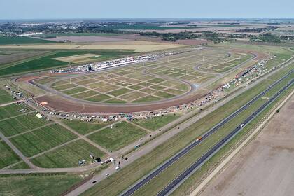 El predio ferial donde se emplaza el autódromo de San Nicolás, el escenario del retorno del automovilismo argentino