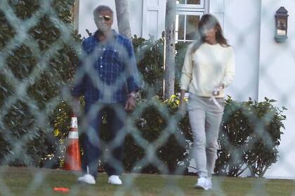 Stallone y su esposa, fotografiados en Palm Beach