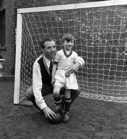Stanley Matthews y su hijo