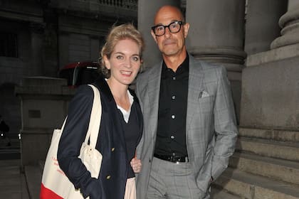 Stanley Tucci y su esposa, Felicity Blunt
