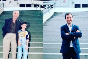 Stefano Di Carlo, de la pileta del club al sillón de presidente, un viaje circular de la mano del abuelo Titi