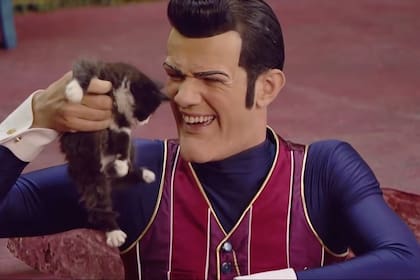 Stefánsson como Robbie Rotten, su malvado personaje en Lazy Town