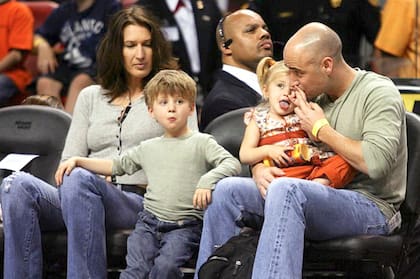 Steffi Graf y Andre Agassi en familia, en los primeros de Jaden Gil y Jazz Elle