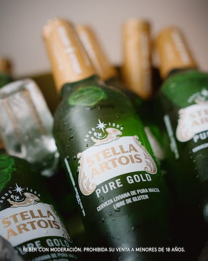 Stella Artois Pure Gold es 100% pura malta y libre de gluten