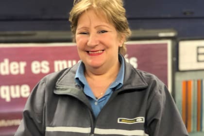 Stella cumplió un sueño: desde la infancia tenía el deseo de trabajar en el subte; "me agradan mucho los fierros", cuenta
