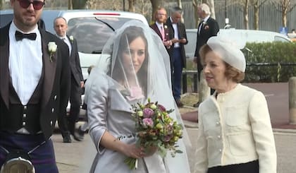 Stella Moris llega a la prisión para casarse con Julian Assange (Foto: Captura de video)
