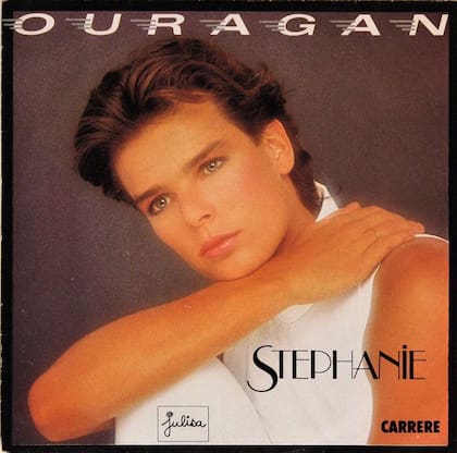 La tapa del disco Ouragan, de 1986, que marcó el debut de Estefanía como cantante.