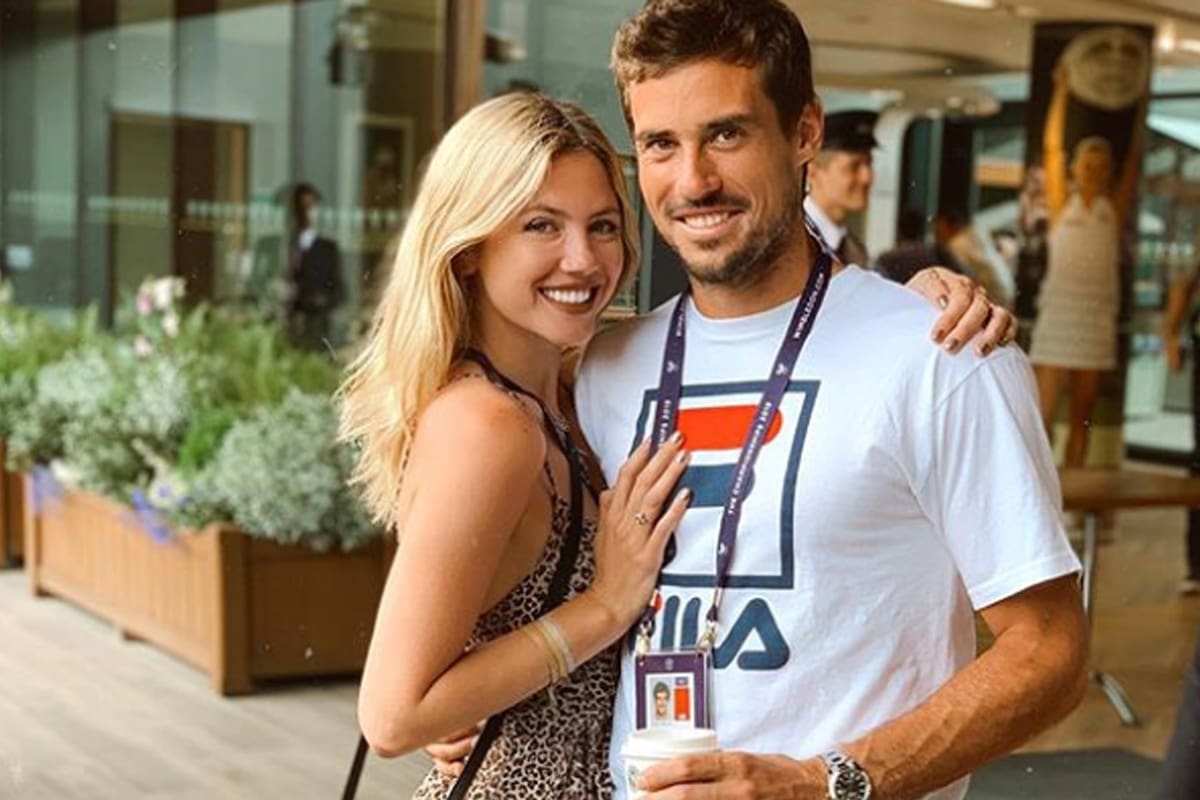 Stephanie Demmer y Guido Pella