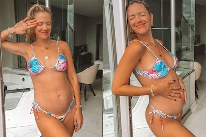 Stephanie Demner lució su panza de embarazada
